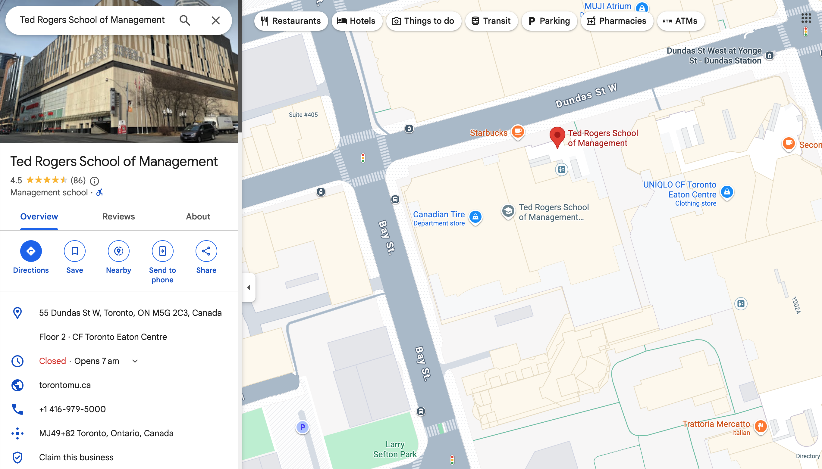 Map of the TRSM location